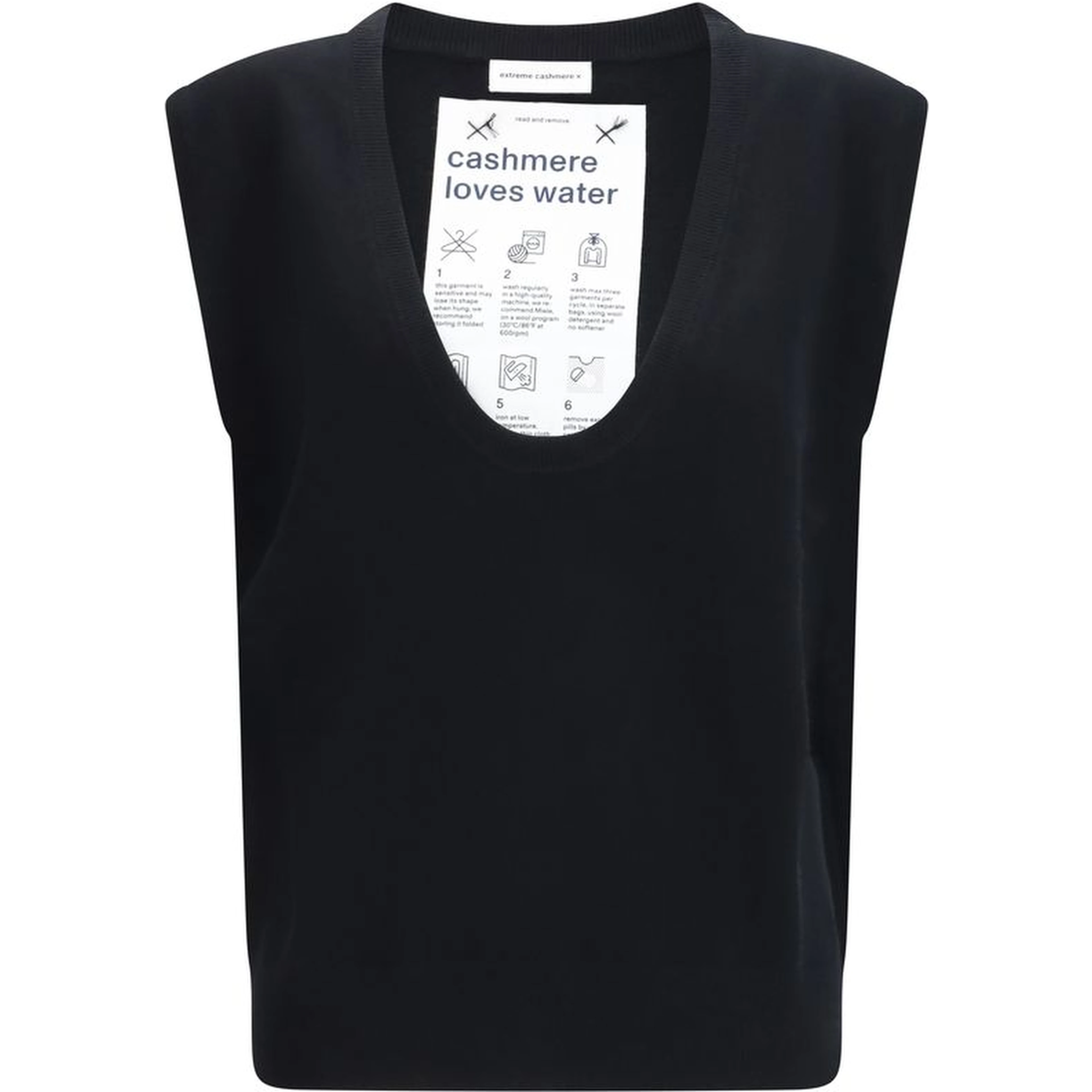 Black Elastane Sweatshirt