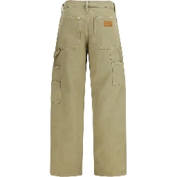 Bicolor Cotton Cargo Pants