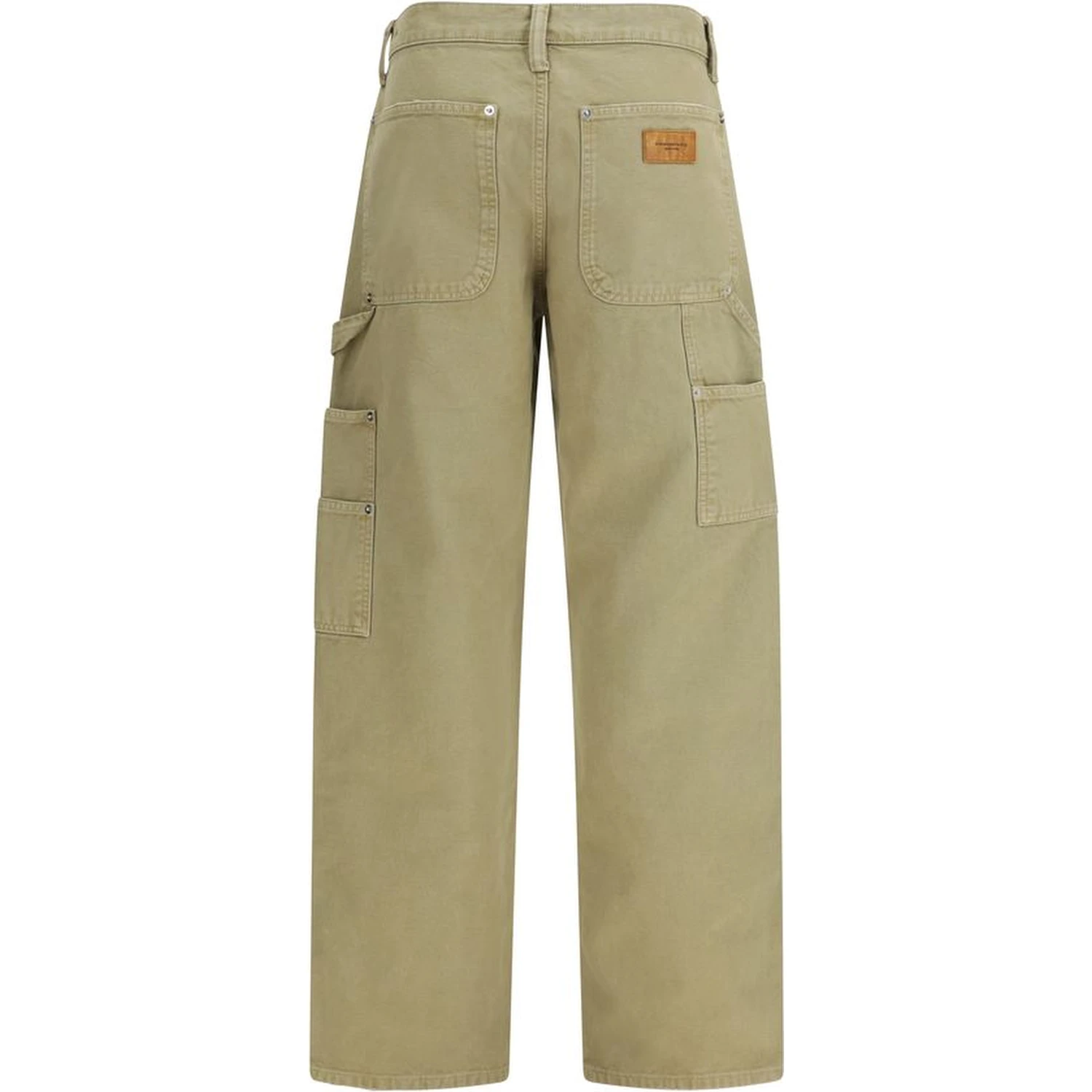 Bicolor Cotton Cargo Pants