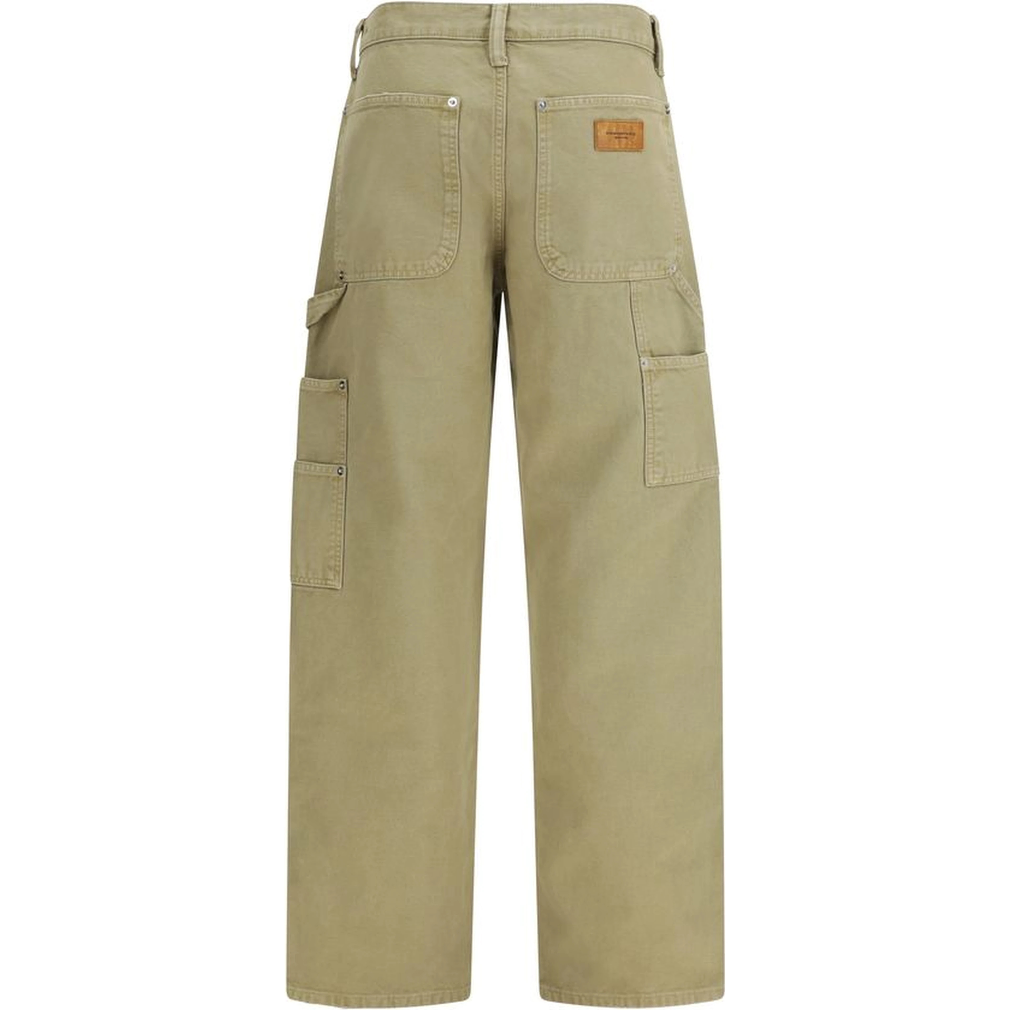 Bicolor Cotton Cargo Pants