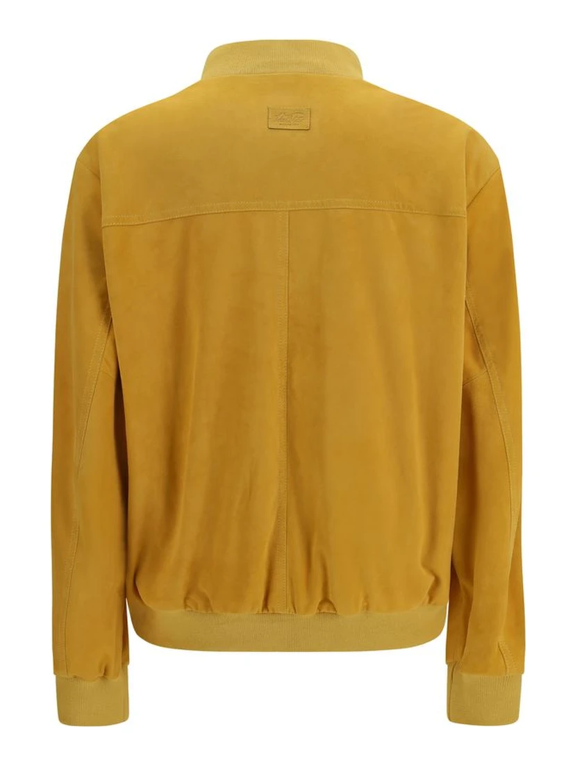 Bicolor Goatskin Bomber