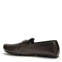 Brown Calf Leather Bos Taurus Slip-On Loafers