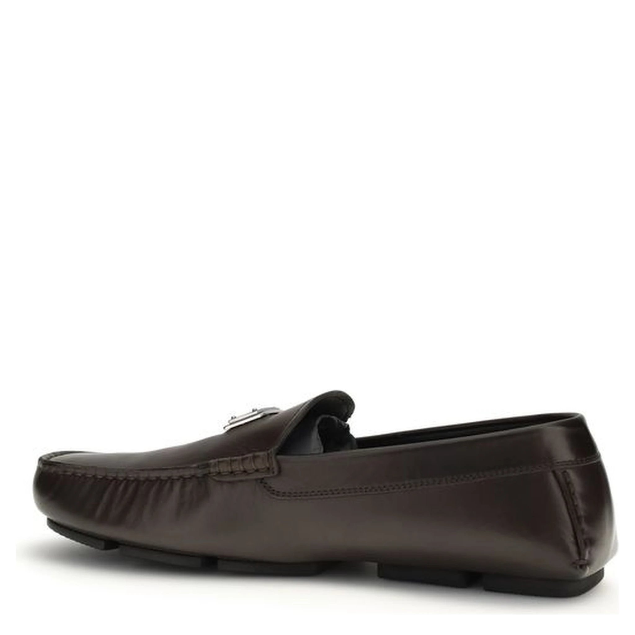 Brown Calf Leather Bos Taurus Slip-On Loafers