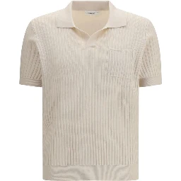 Beige Cotton Polo Shirt