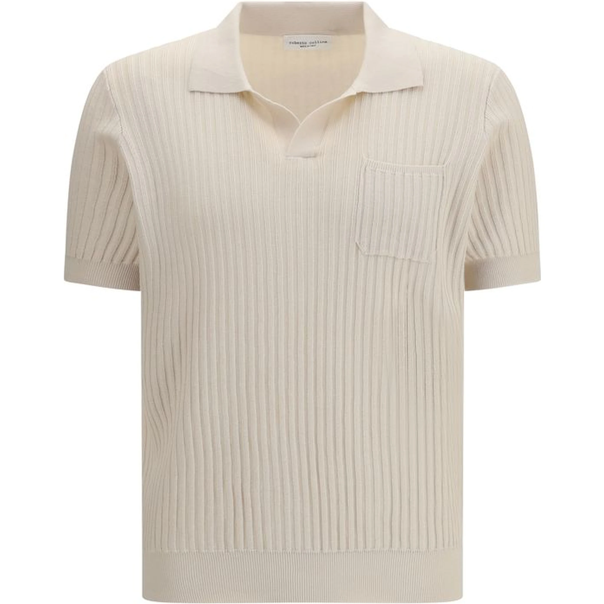 Beige Cotton Polo Shirt