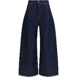 جينز قطني أزرق