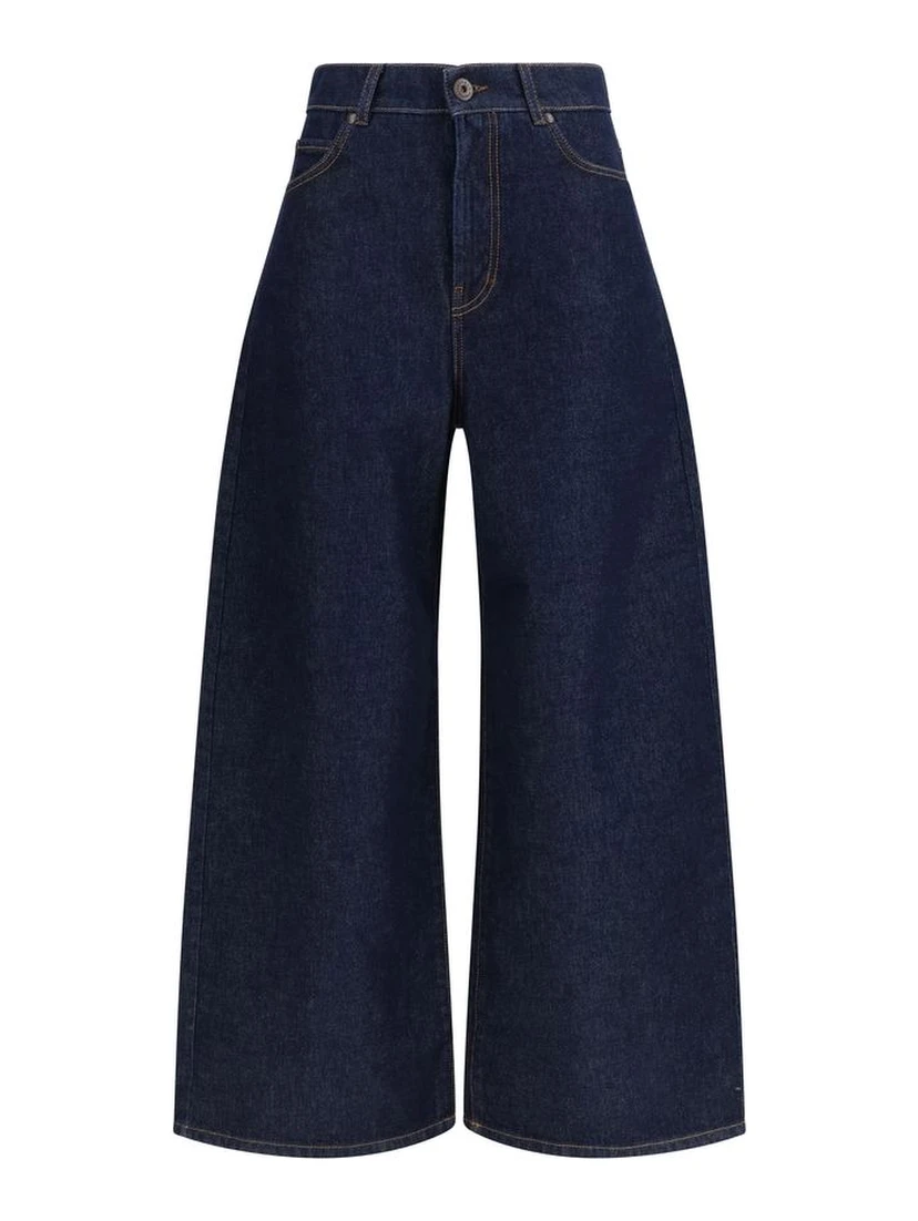 Blue Cotton Jeans Denim