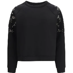 Black Polyester Sweatshirt