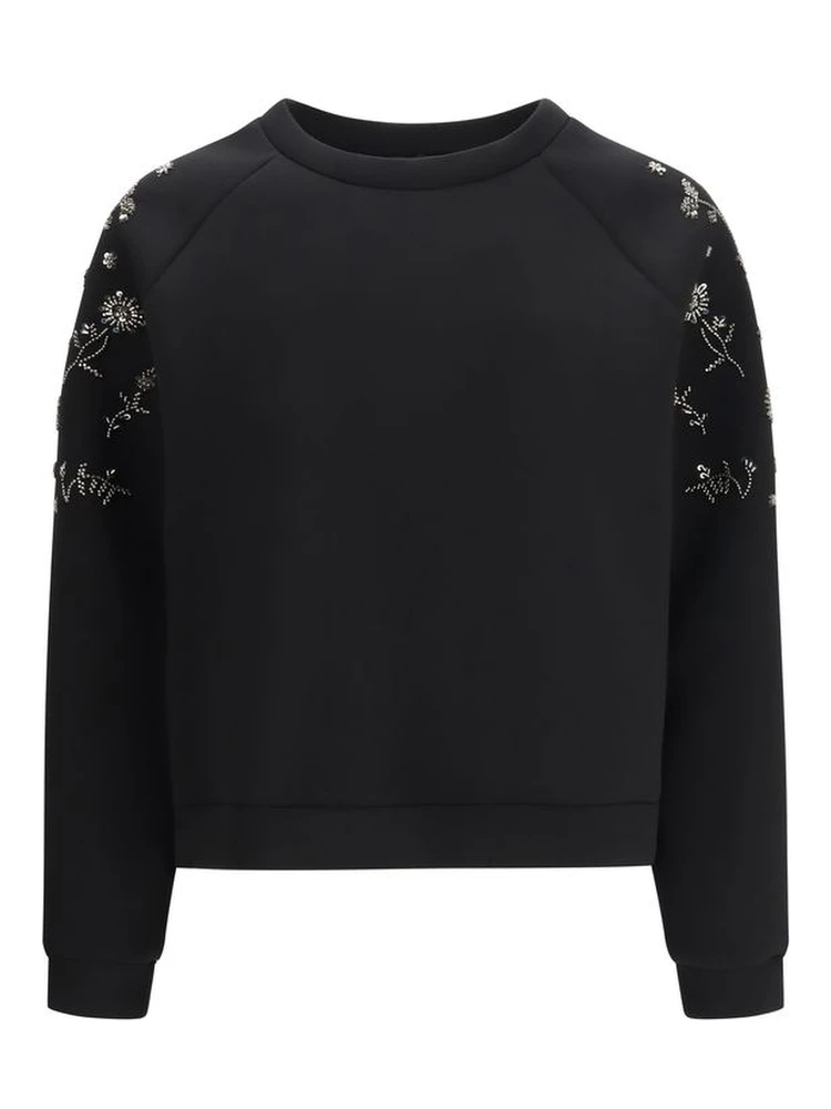 Black Polyester Sweatshirt
