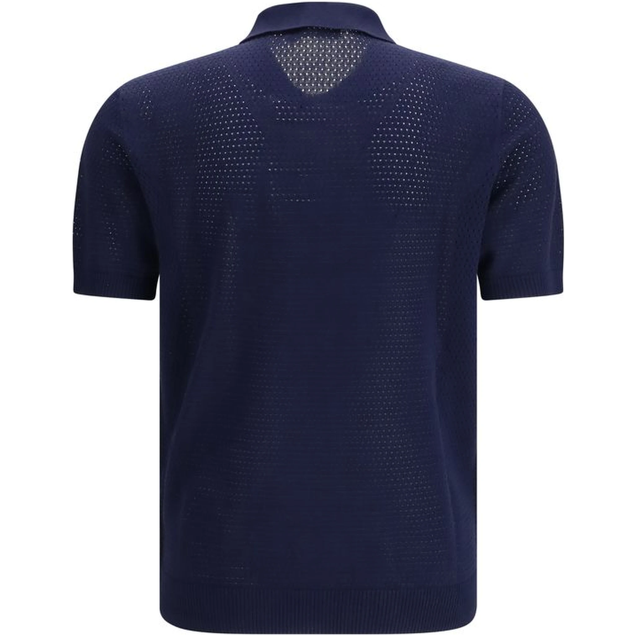 Blue Cotton Polo Shirt