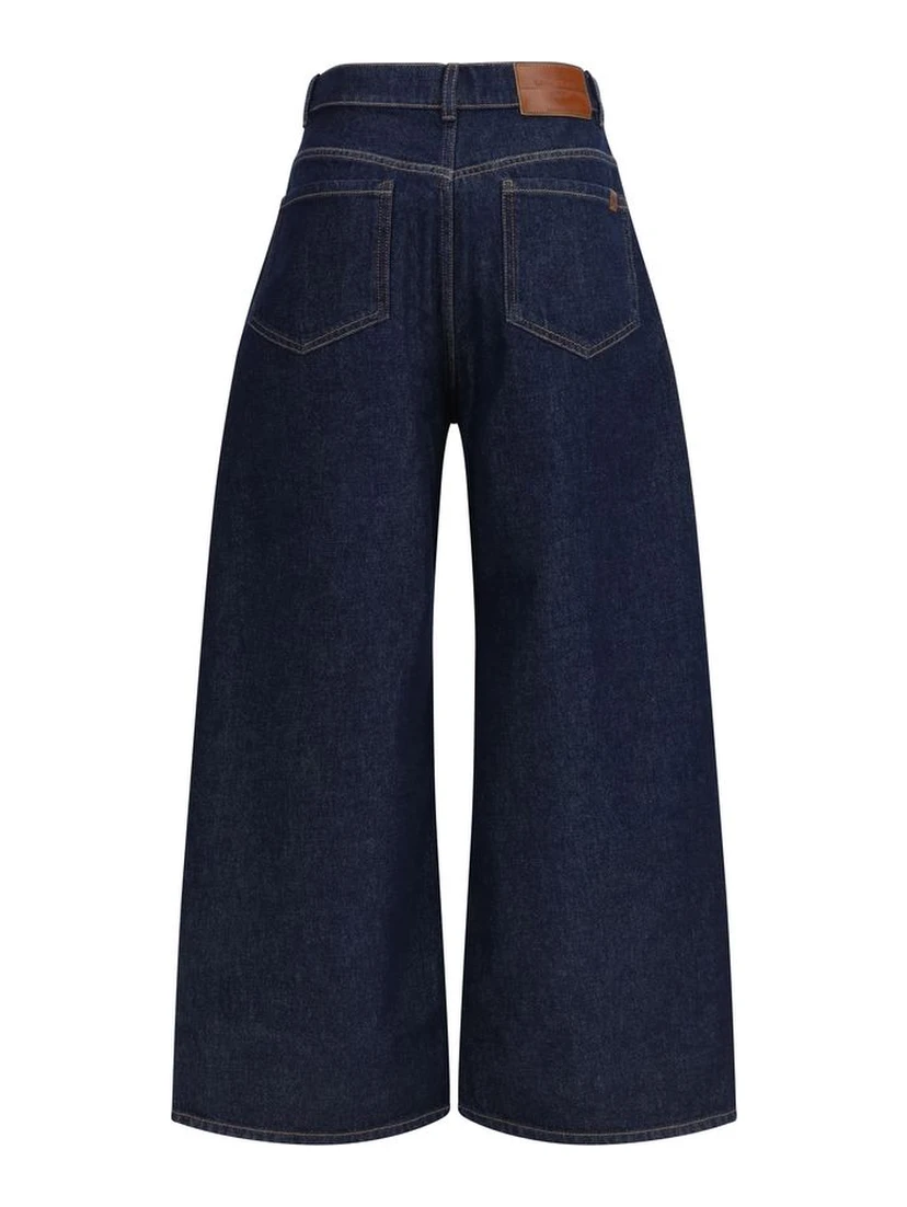 Blue Cotton Jeans Denim