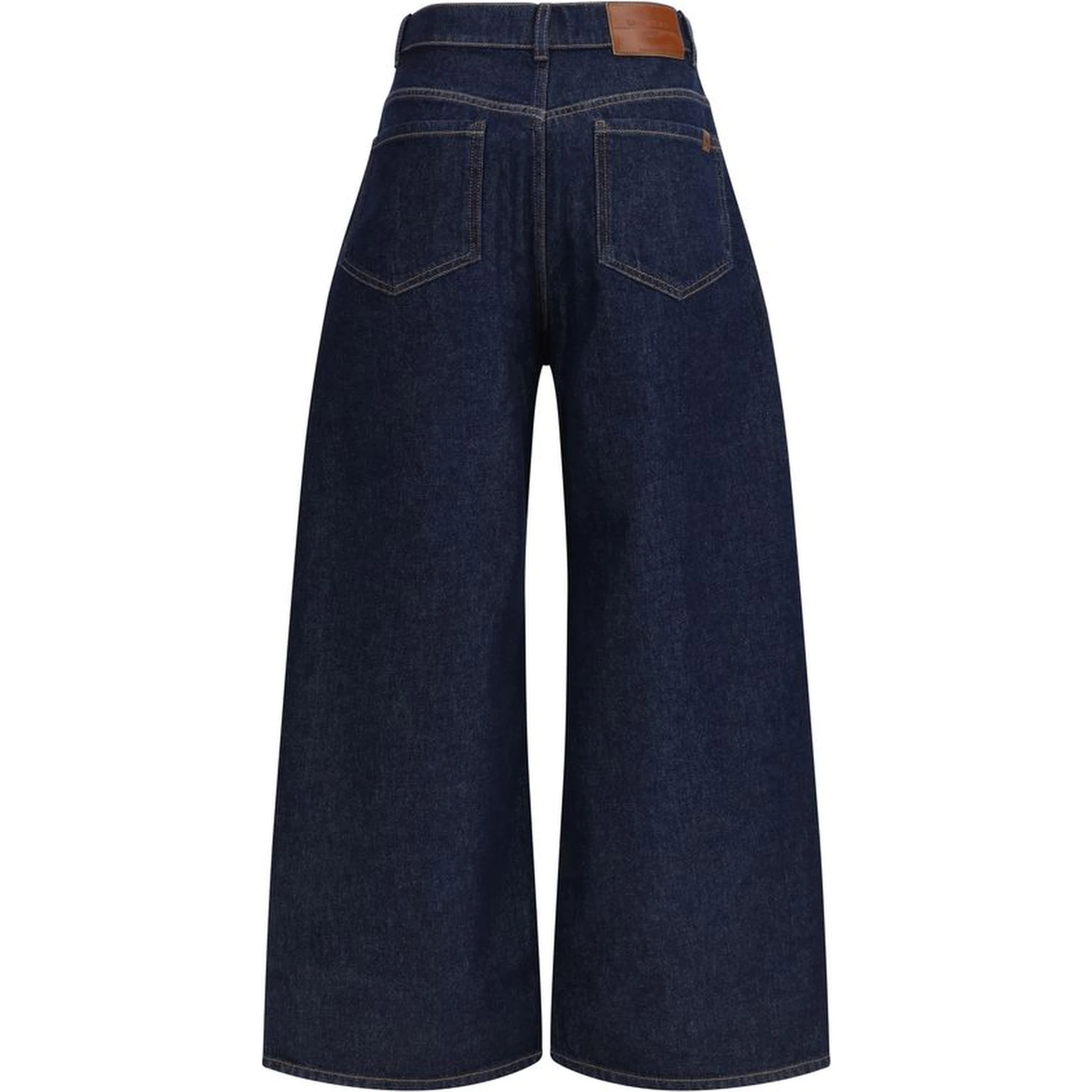 جينز قطني أزرق