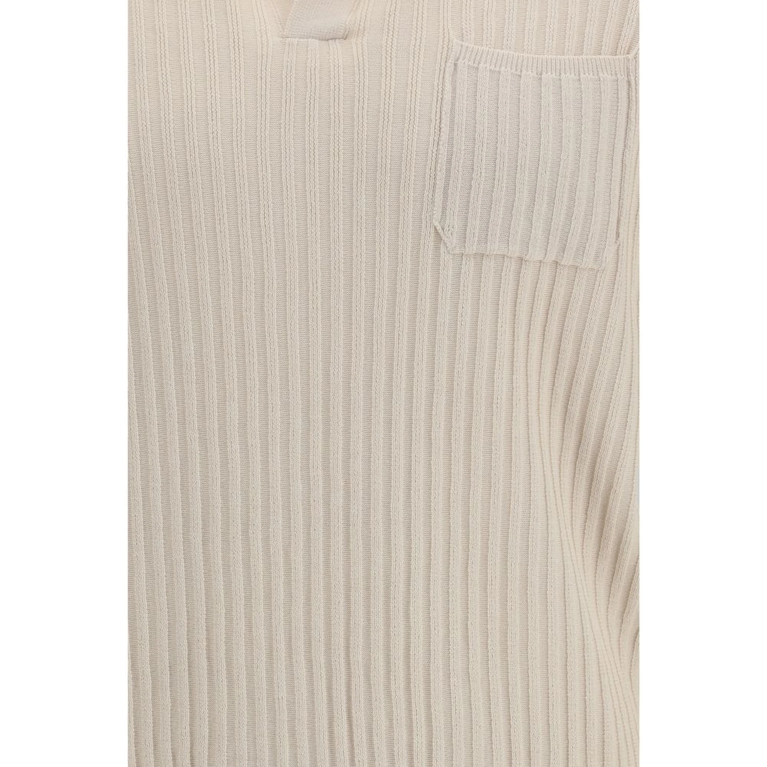 Beige Cotton Polo Shirt