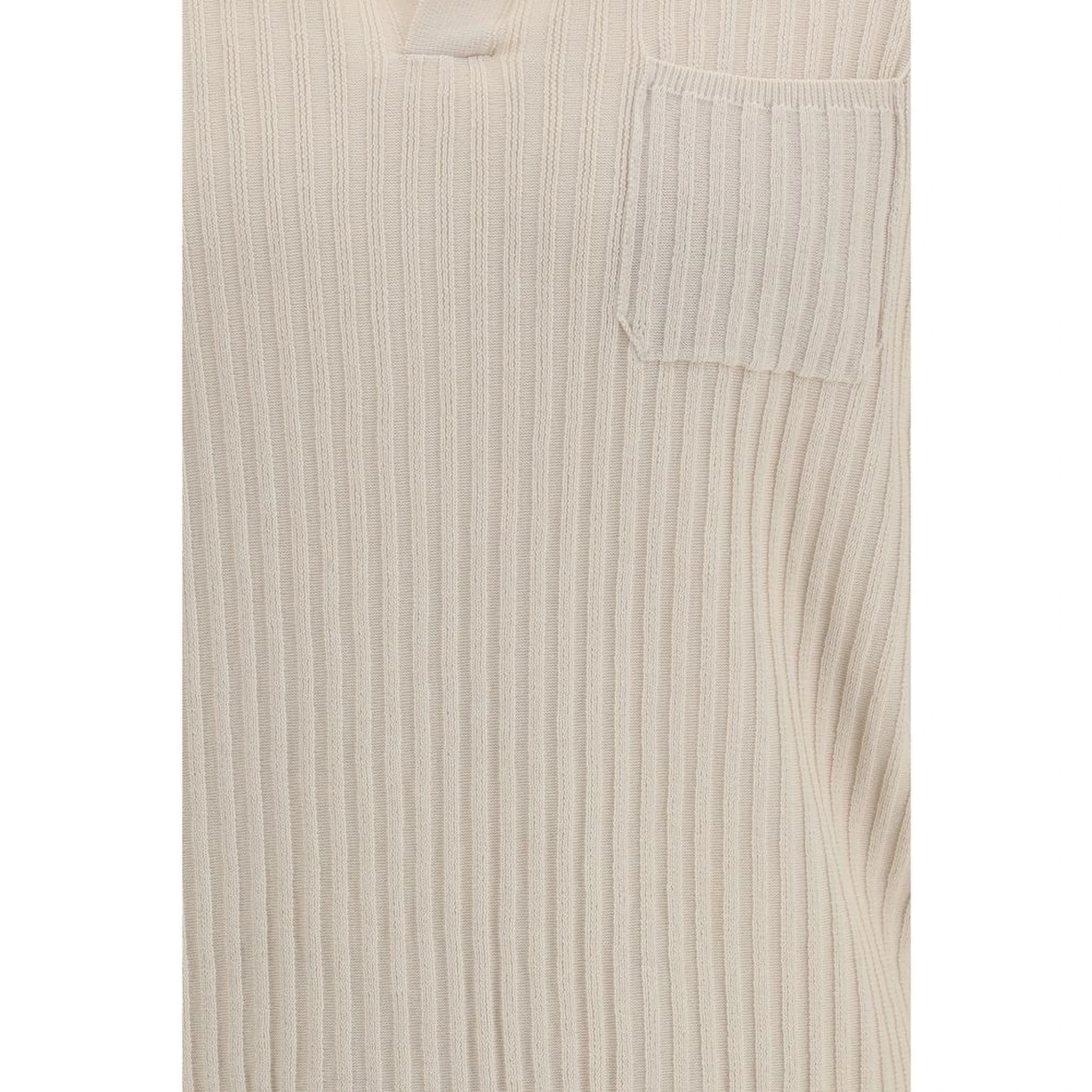 Beige Cotton Polo Shirt