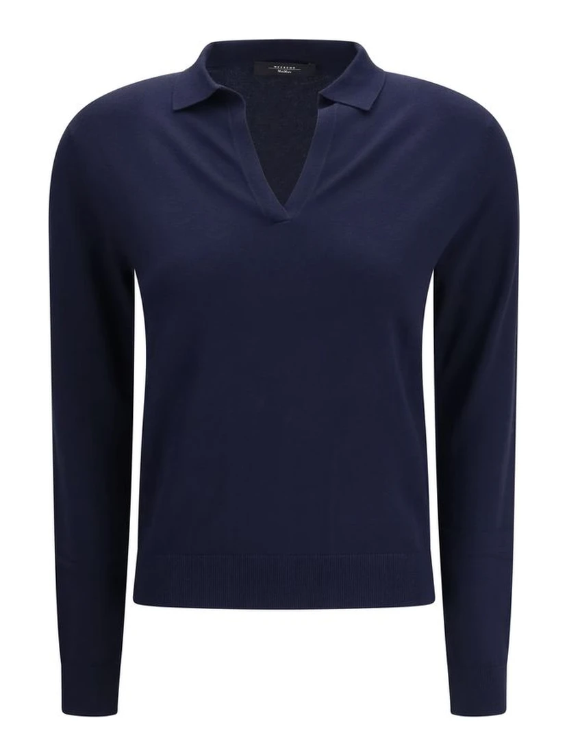 Blue Viscose Sweatshirt
