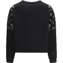 Black Polyester Sweatshirt