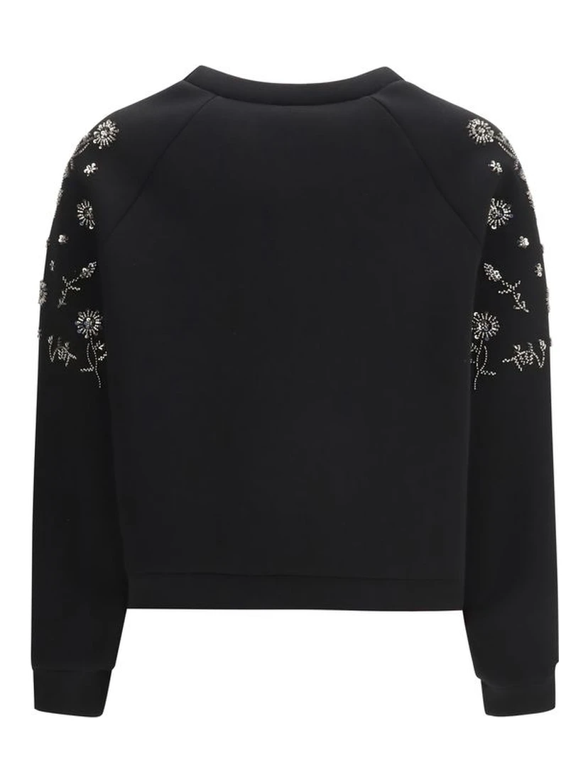Black Polyester Sweatshirt