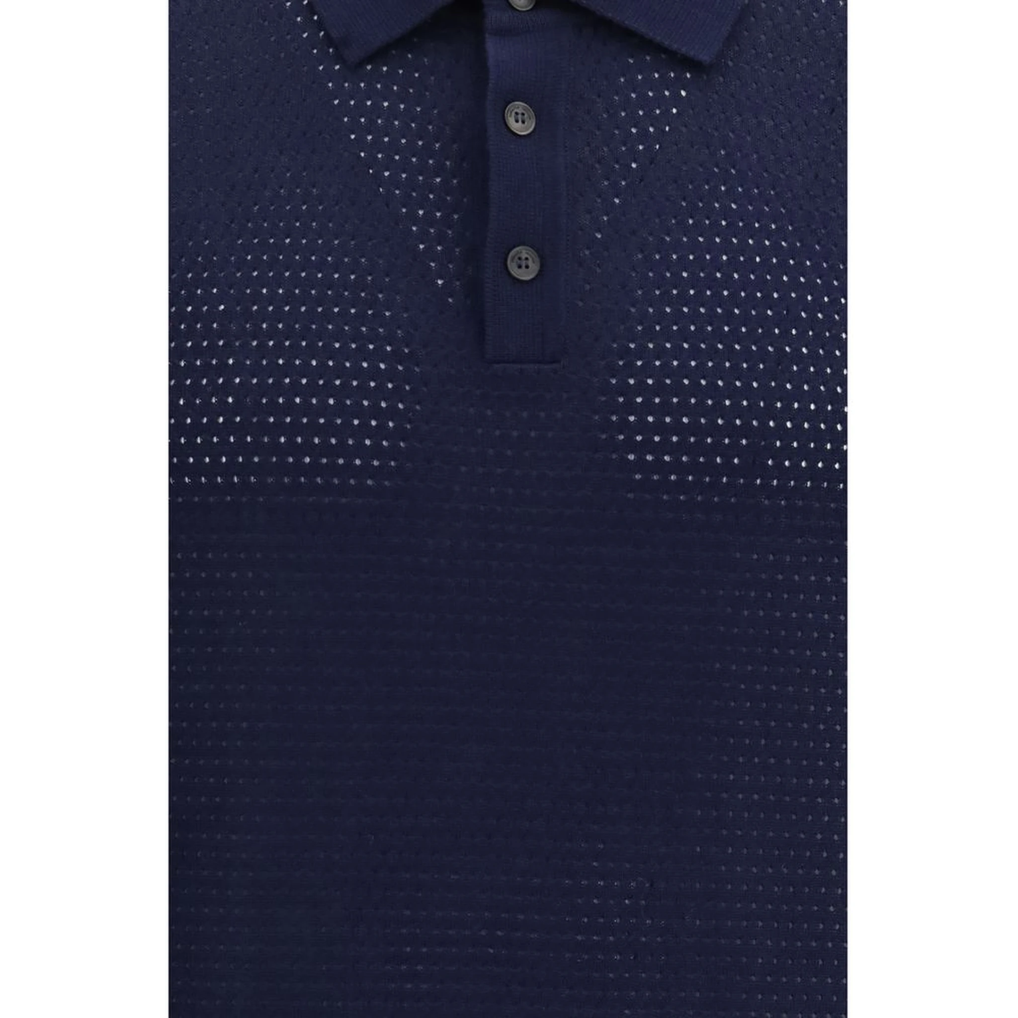 Blue Cotton Polo Shirt