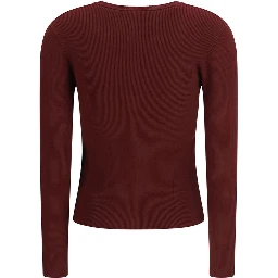 Bordeaux Viscose Sweatshirt