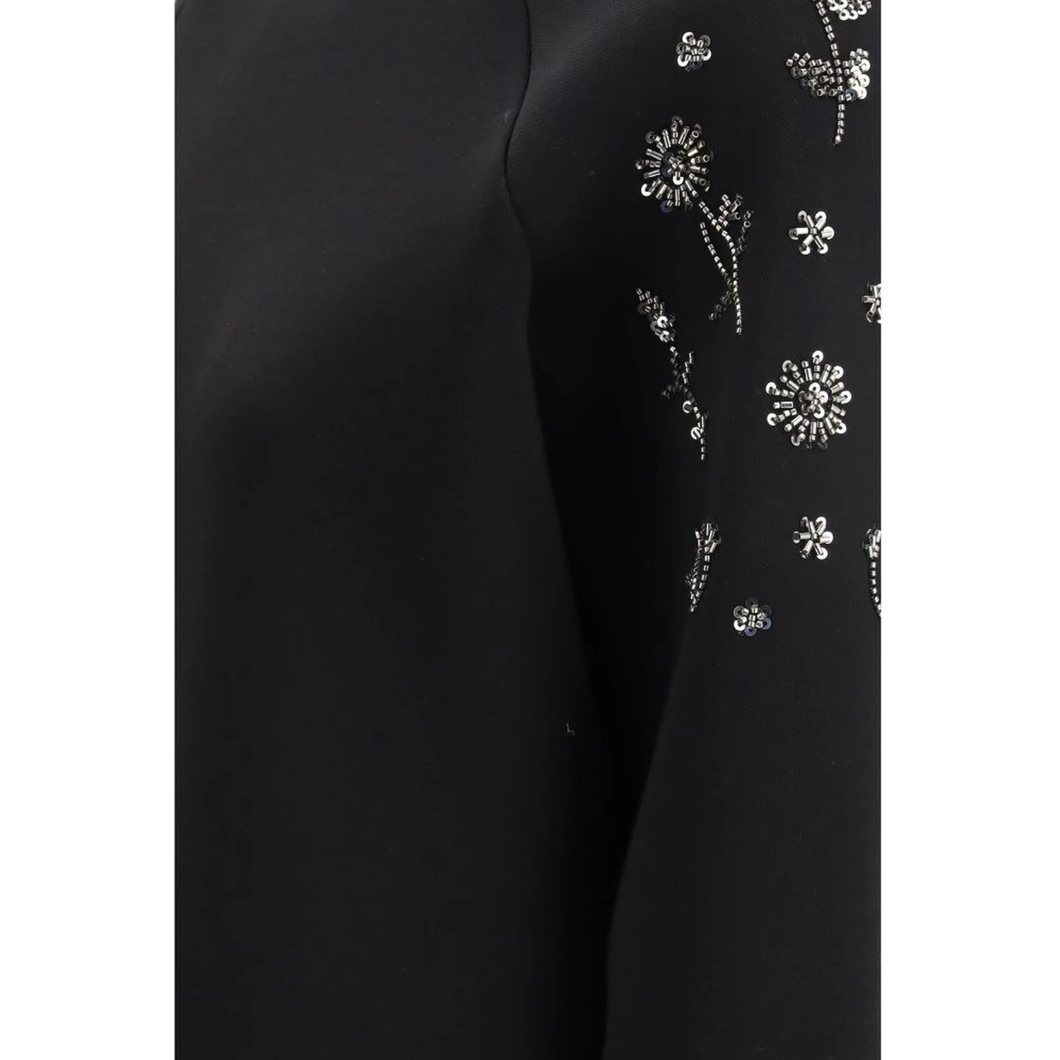 Black Polyester Sweatshirt