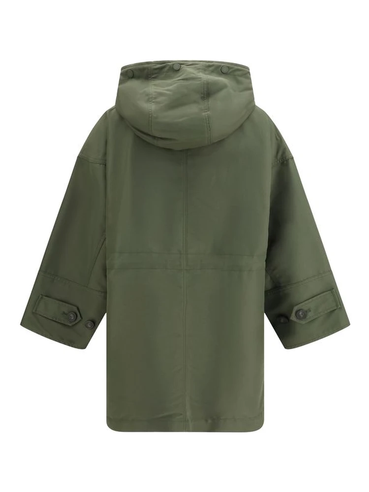 Bicolor Cotton Trench Coat alternative