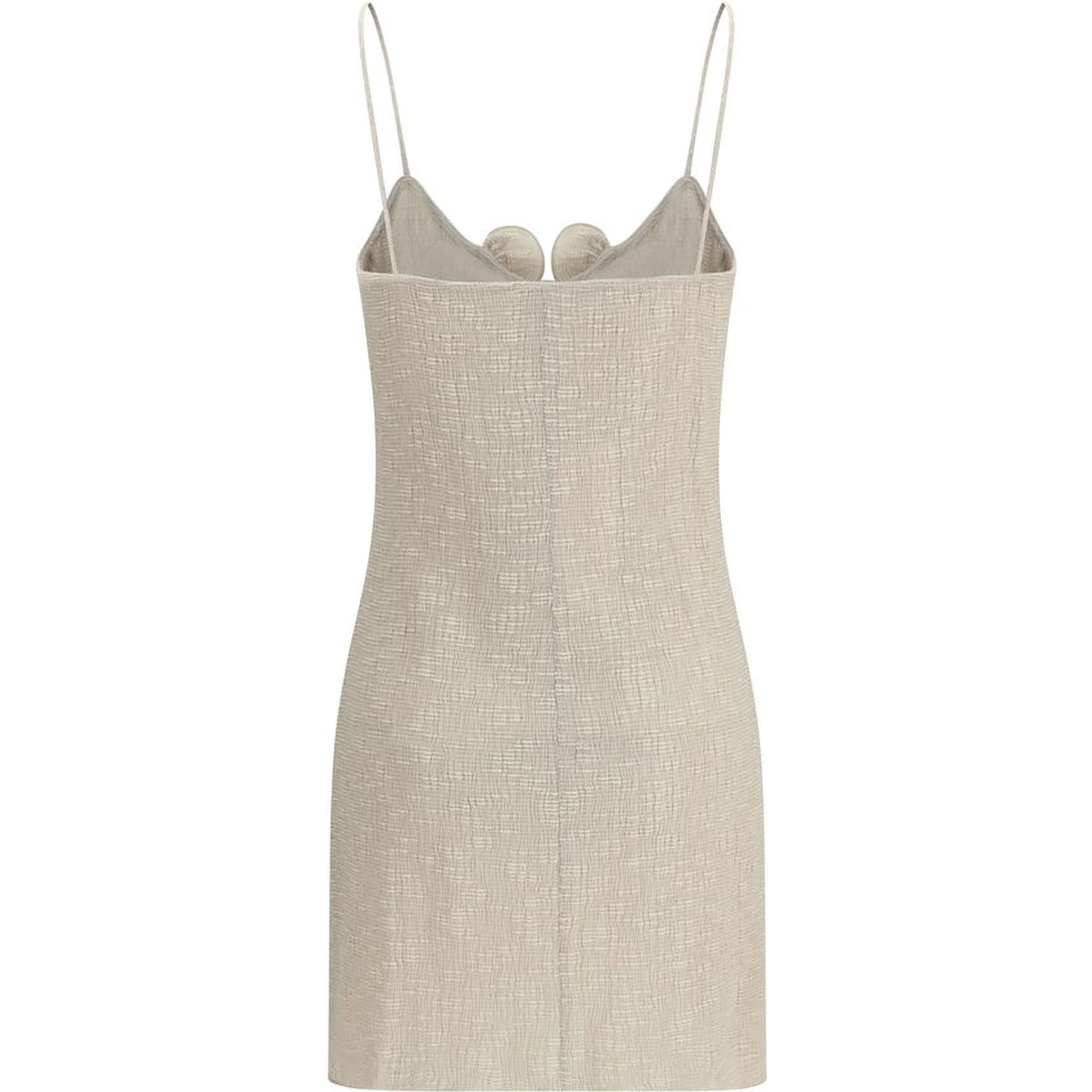 Beige Lyocell Casual Dress