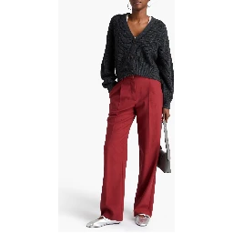 Multicolor Wool Casual Pants