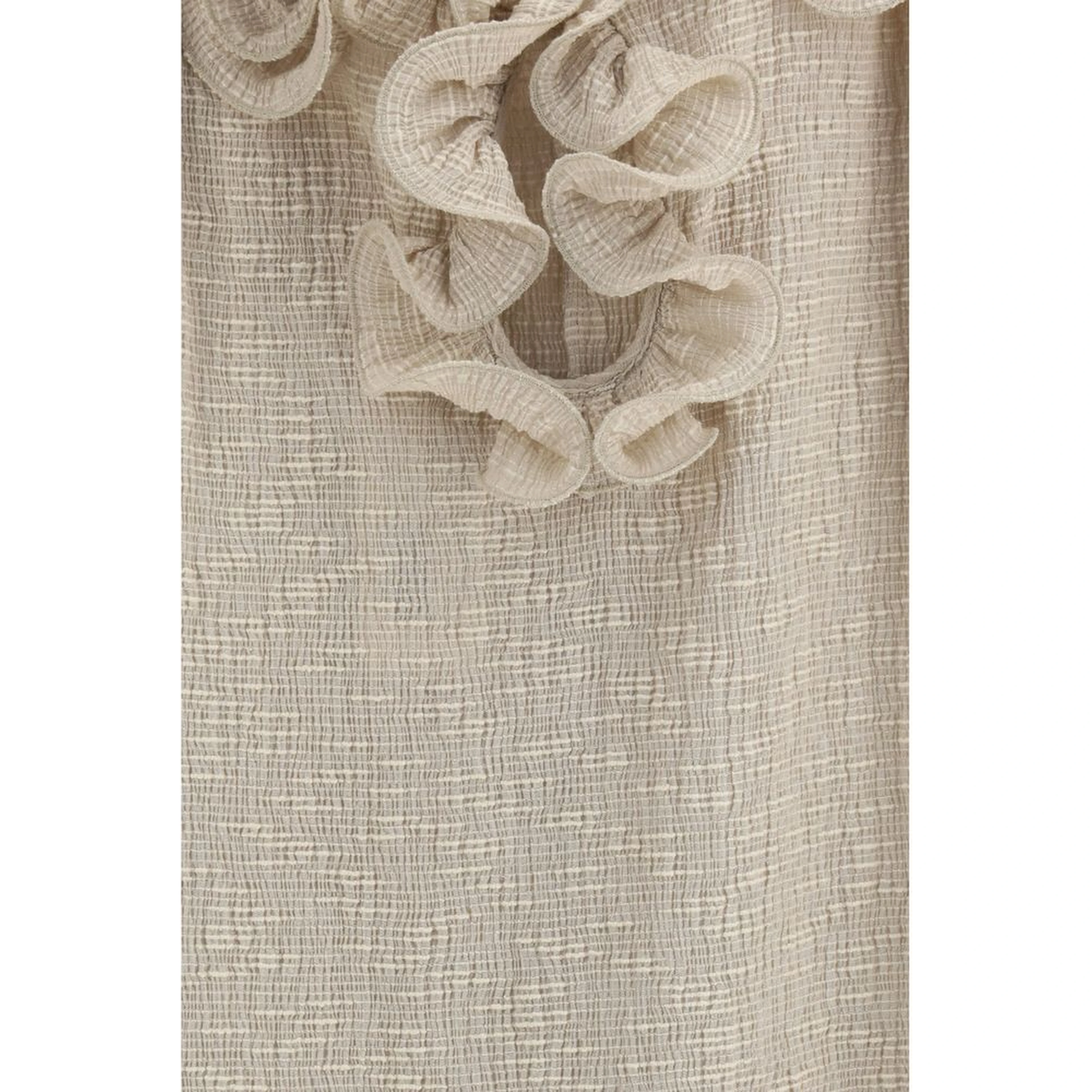 Beige Lyocell Casual Dress