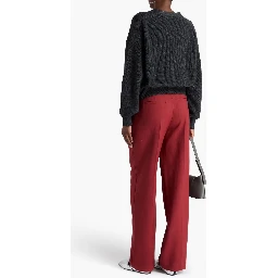Multicolor Wool Casual Pants