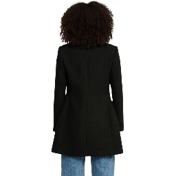 Black Polyester Coat