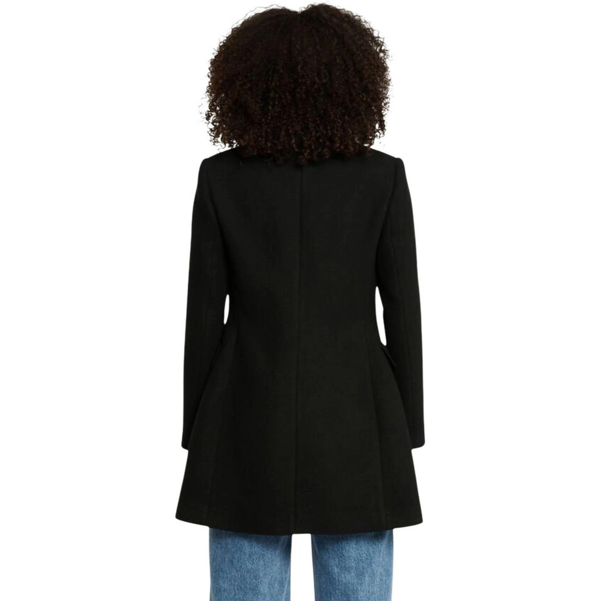 Black Polyester Coat