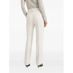 Beige Viscose Dress Pants