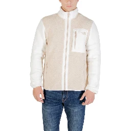 Beige Polyester Sweatshirt