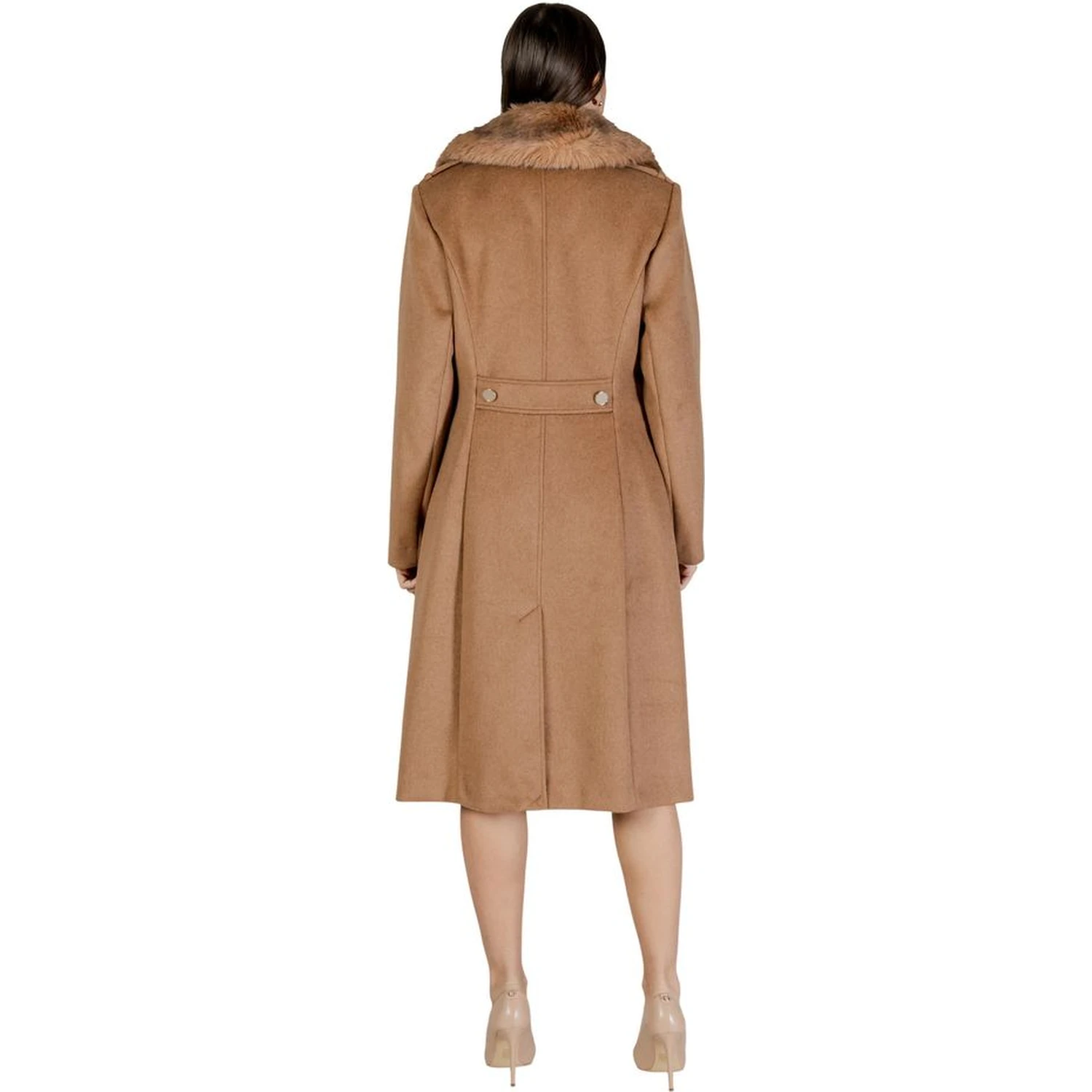Beige Polyester Coat