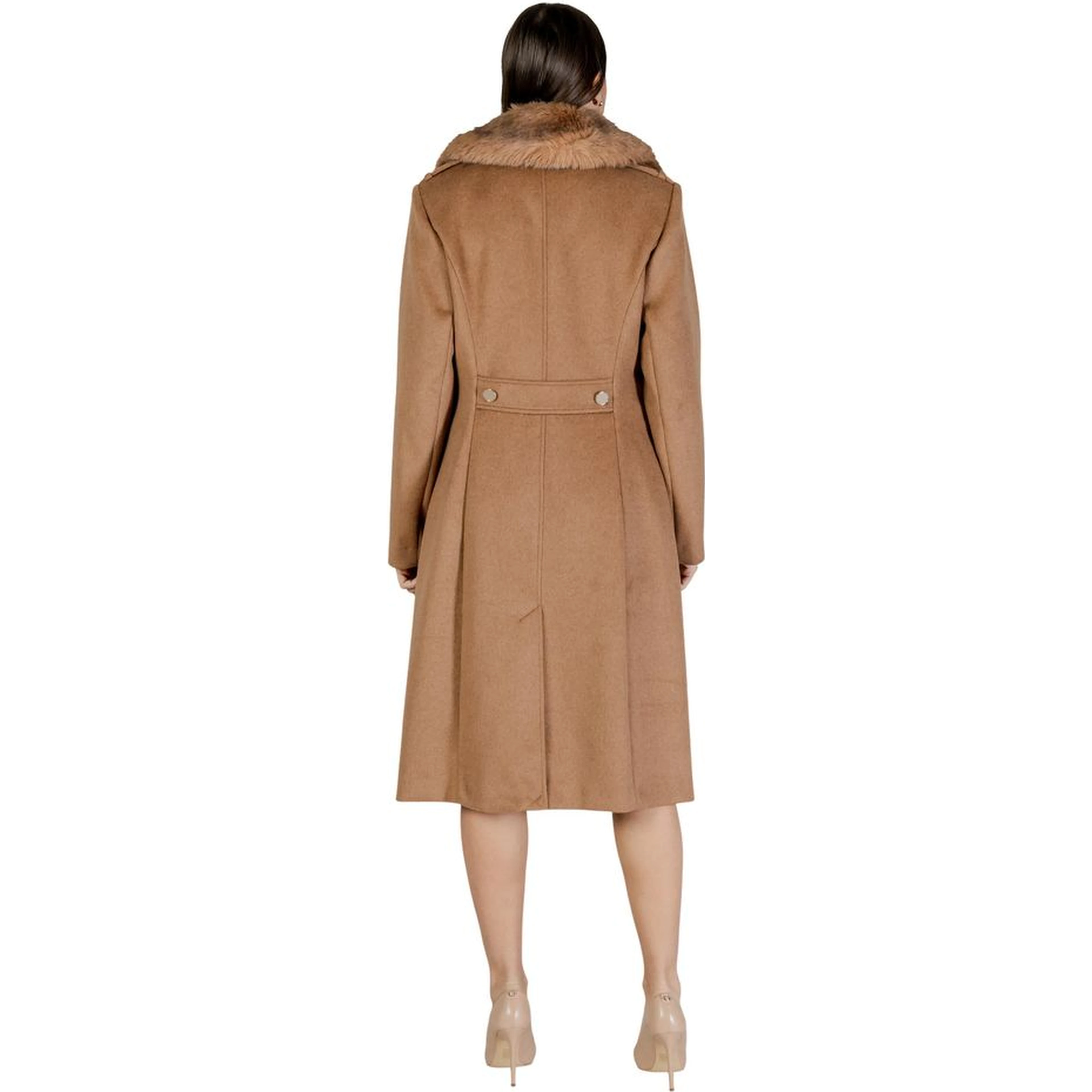 Beige Polyester Coat
