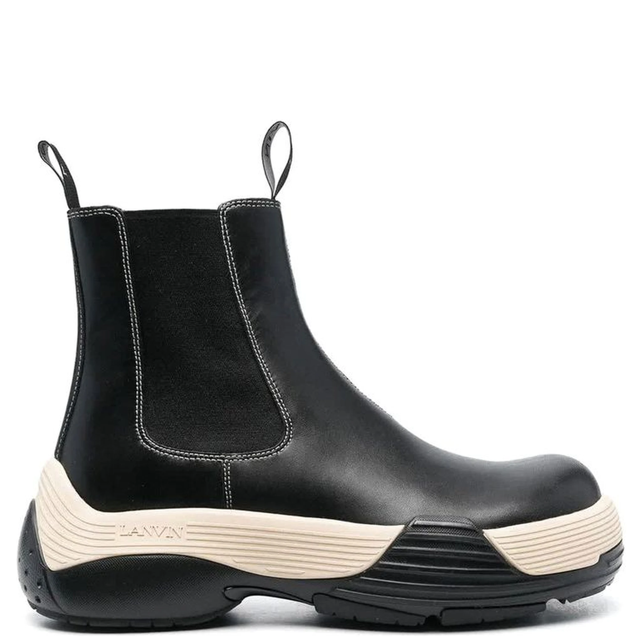 Black Calfskin Chelsea Boots
