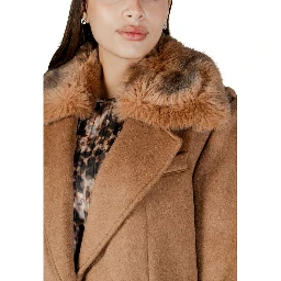 Beige Polyester Coat