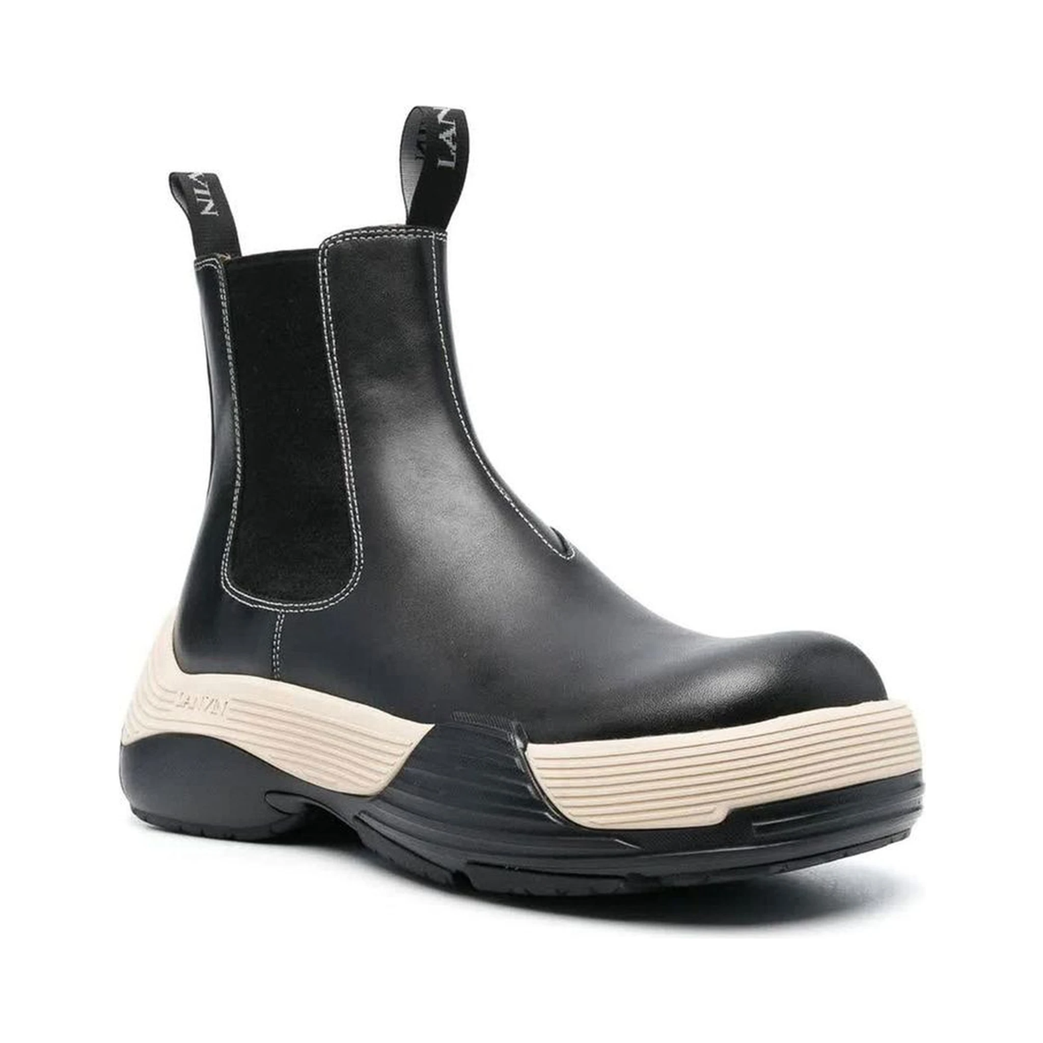 Black Calfskin Chelsea Boots