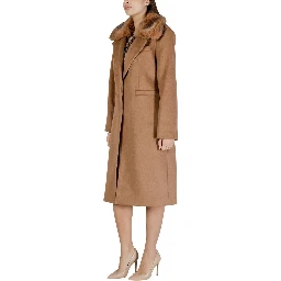 Beige Polyester Coat