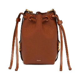 Brown Calfskin Backet Bag
