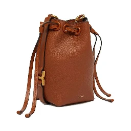 Brown Calfskin Backet Bag