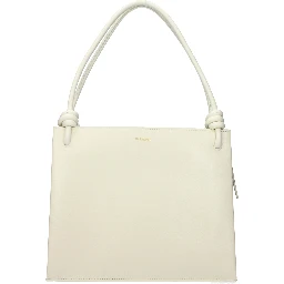 Beige Leather Handbag