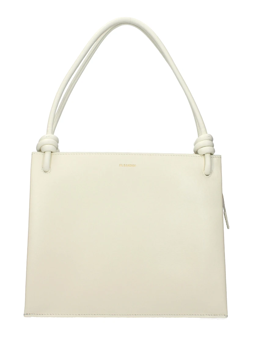Beige Leather Handbag