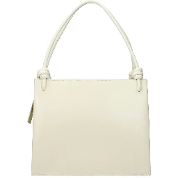 Beige Leather Handbag
