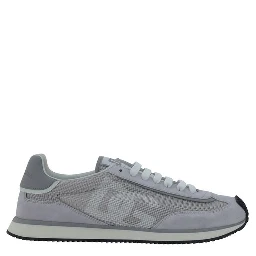 Gray Fabric Low Top Sneakers