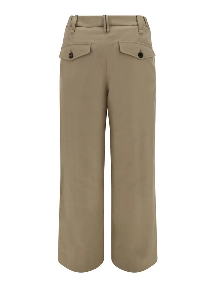 Beige Cotton Casual Pants alternative