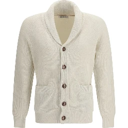 Beige Cotton Cardigan