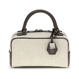 Gray Polyamide Shoulder Bag