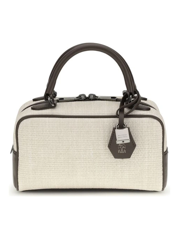 Gray Polyamide Shoulder Bag