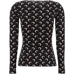 Black Polyamide Pattern Shirt